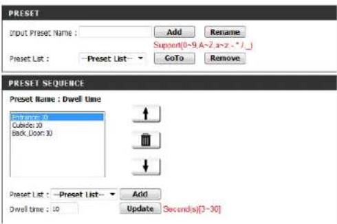 D-LINK DCS-2310L - Preset - 2