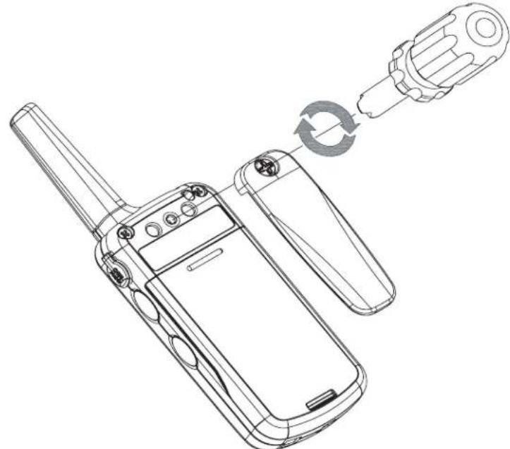 MIDLAND 777 - INSTALLING THE BELT CLIP - 1