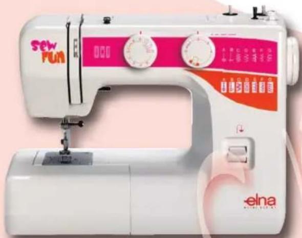 ELNA Jeans 3210 - SEW much FUN for Mum &amp; Daughter Sew Fun 14 True stitches 4 step buttonhole - 2