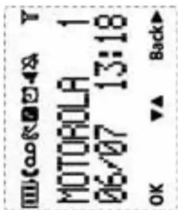 MOTOROLA 1 06/07 13:18 OK ▼▲ Back►