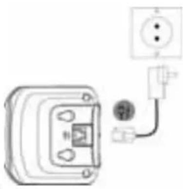 MOTOROLA D1004 Quatro - Het basisstation aansluiten - 2