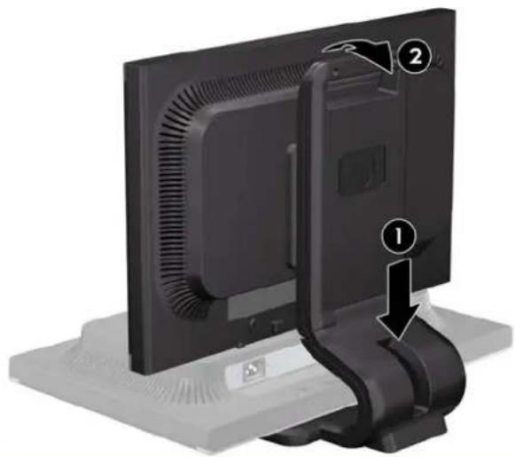 COMPAQ LA2405x - Unfolding the Monitor Pedestal Base - 1