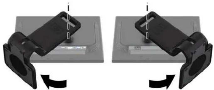 COMPAQ LA2405x - Removing the Monitor Pedestal Base - 1