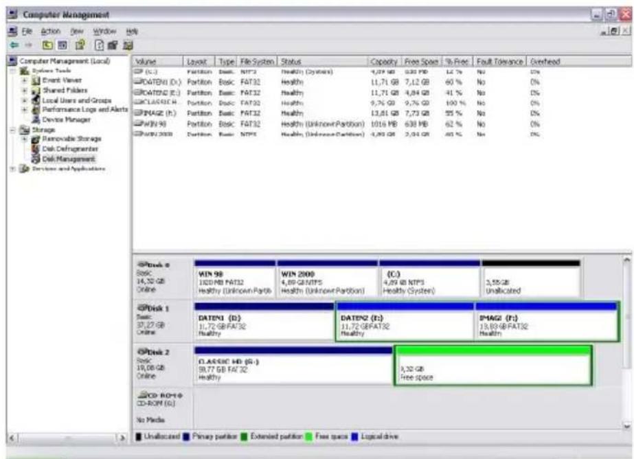 FREECOM Mobile Drive Classic 3.0 - Creating two or more partitions on the Freecom Classic Mobile 2.5" Hard Drive under Windows XP / 2000 - 3