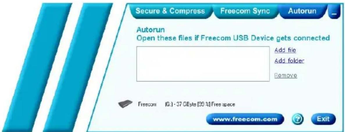 FREECOM Mobile Drive Classic 3.0 - Autorun - 1