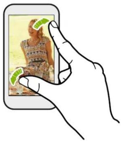 HTC One X Plus - Pinch and spread - 1