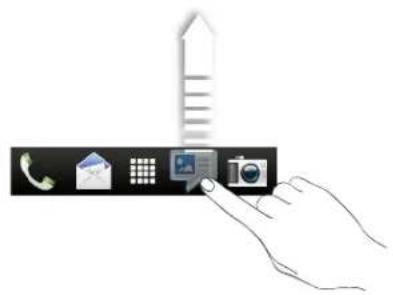 HTC One X Plus - Personalizing the launch bar - 1
