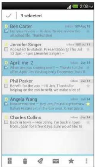HTC One X Plus - Viewing your Gmail Inbox - 1