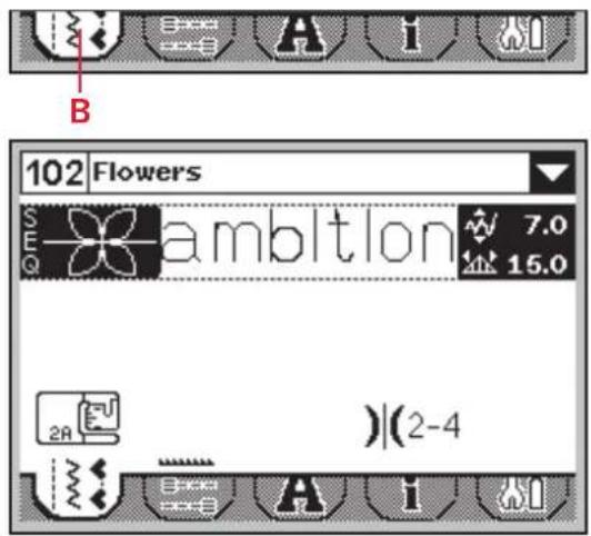 PFAFF Ambition 1.5 - Combining text with decorative stitches - 2