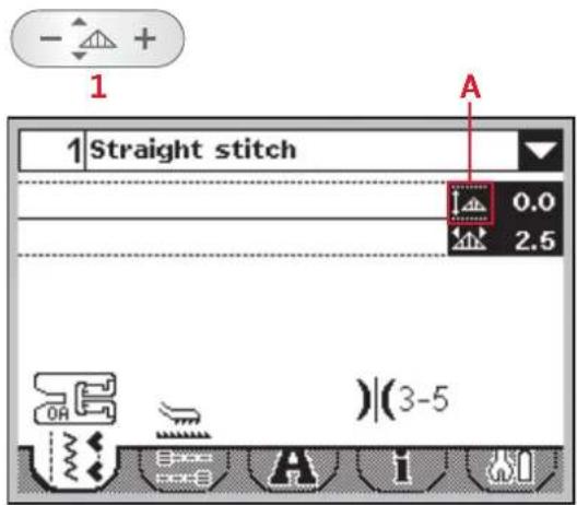 PFAFF Ambition 1.5 - Stitch width/stitch positioning (1) - 1