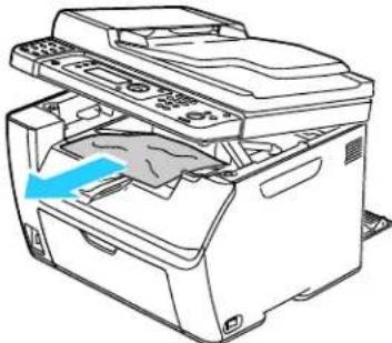 XEROX WorkCentre 6015N - Clearing Paper Jams From the Output Tray - 5