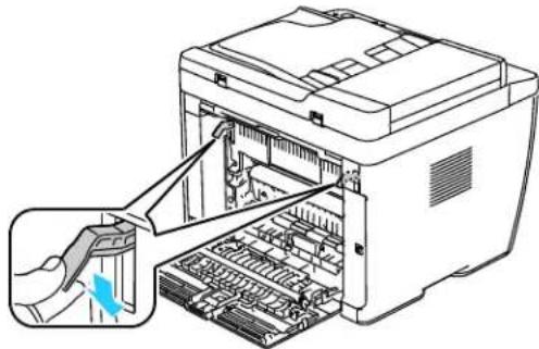 XEROX WorkCentre 6015N - Clearing Paper Jams From the Back of the Printer - 4