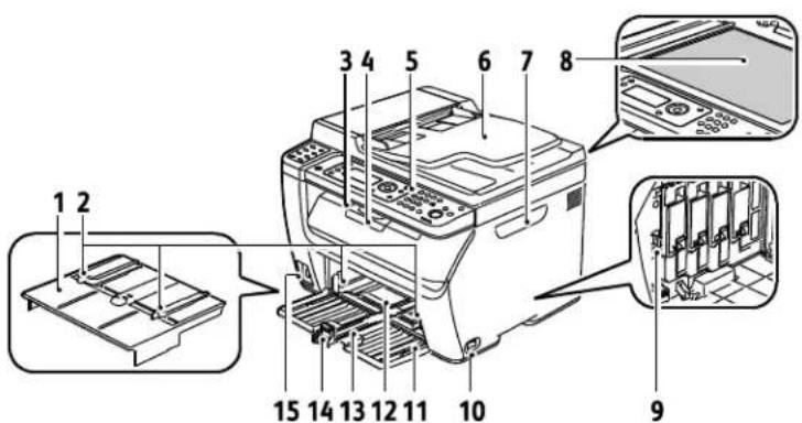 XEROX WorkCentre 6015N - Front View - 1
