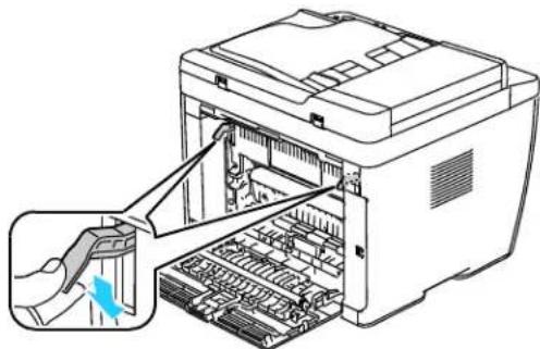 XEROX WorkCentre 6015N - Clearing Paper Jams From the Output Tray - 7