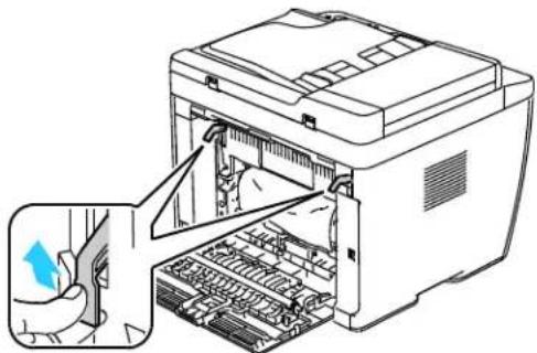 XEROX WorkCentre 6015N - Clearing Paper Jams From the Output Tray - 2