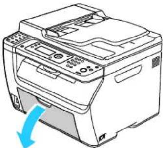 XEROX WorkCentre 6015N - Loading Paper in the Main Tray - 1