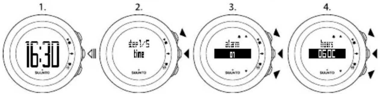 SUUNTO M5 Pack - Example: adjusting alarm settings - 1