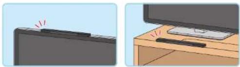 NINTENDO Wii U Pro Controller - Place the sensor bar above or below the TV screen. - 1