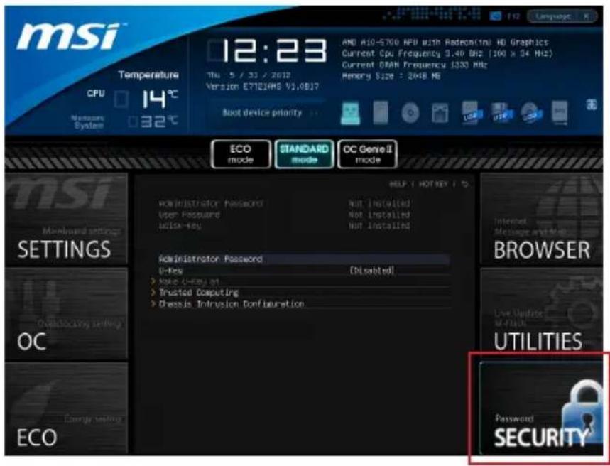 MSI FM2-A75MA-E35 - SECURITY - 1
