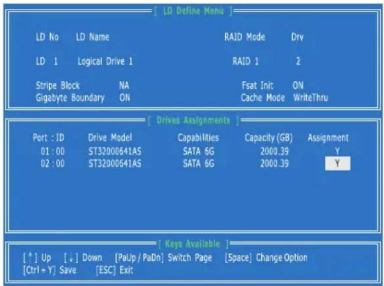 MSI FM2-A75MA-E35 - LD View / LD Define Menu (Creating RAID) - 3