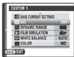 FUJIFILM AR-X100 - SavingSettings - 2
