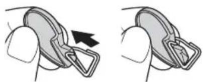 FUJIFILM AR-X100 - Open a strap clip. - 1