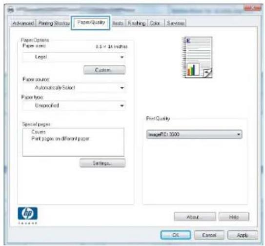 HP LaserJet Pro Color CM1415FNW - Print on preprinted letterhead or forms with Windows - 3