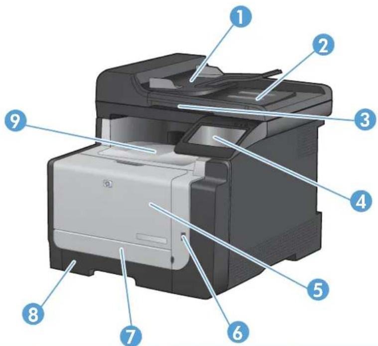 HP LaserJet Pro Color CM1415FNW - Front view - 1