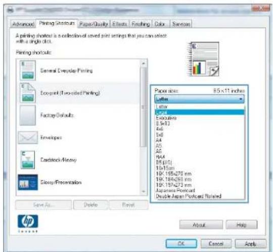HP LaserJet Pro Color CM1415FNW - Create printing shortcuts - 5