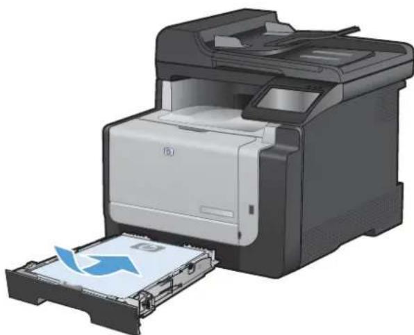 HP LaserJet Pro Color CM1415FNW - Load the input tray - 4