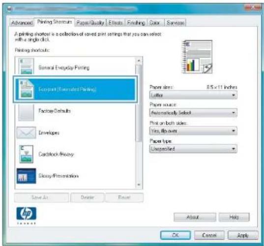 HP LaserJet Pro Color CM1415FNW - Create printing shortcuts - 4