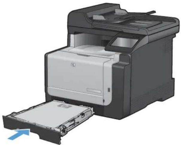 HP LaserJet Pro Color CM1415FNW - Load the input tray - 6