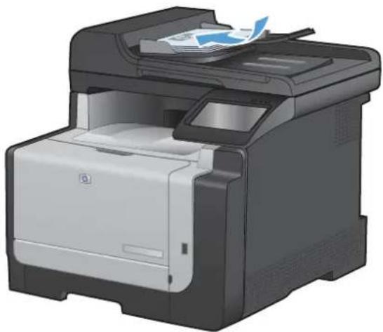 HP LaserJet Pro Color CM1415FNW - Reduce or enlarge a copy - 1