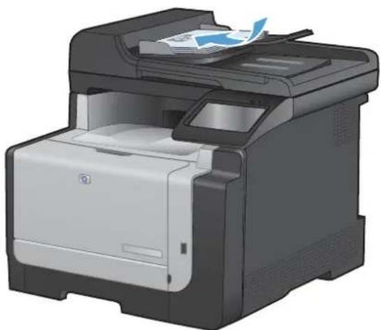 HP LaserJet Pro Color CM1415FNW - Adjust the lightness or darkness for copies - 1