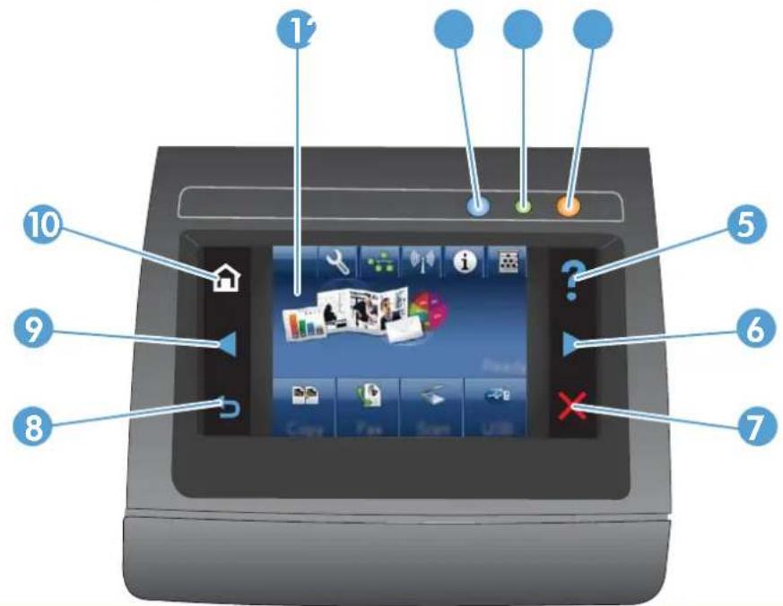 HP LaserJet Pro Color CM1415FNW - Serial number and model number location - 2