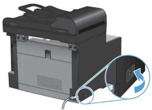 HP LaserJet Pro Color CM1415FNW - Clear jams from the document feeder - 1