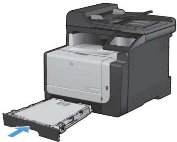 HP LaserJet Pro Color CM1415FNW - Clear jams from the input tray - 5