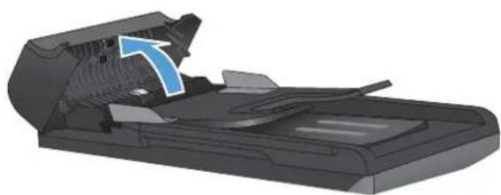 HP LaserJet Pro Color CM1415FNW - Clean the document feeder pickup rollers and separation pad - 1