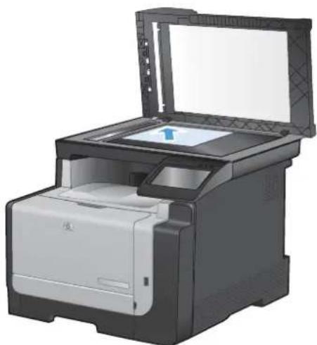 HP LaserJet Pro Color CM1415FNW - Fax from the flatbed scanner - 1