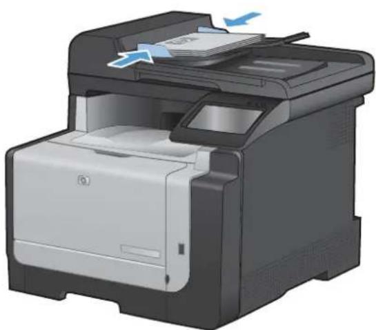 HP LaserJet Pro Color CM1415FNW - Fax from the document feeder - 2