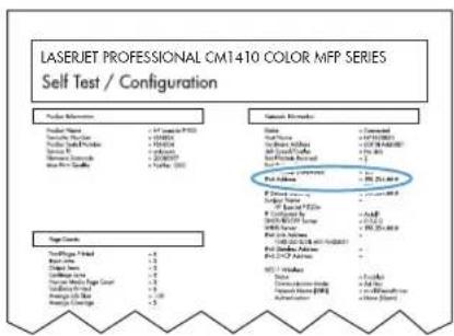 HP LaserJet Pro Color CM1415FNW - Configure the IP address - 2