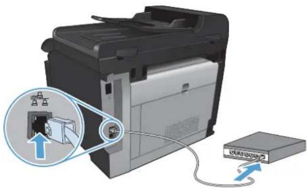 HP LaserJet Pro Color CM1415FNW - Configure the IP address - 1