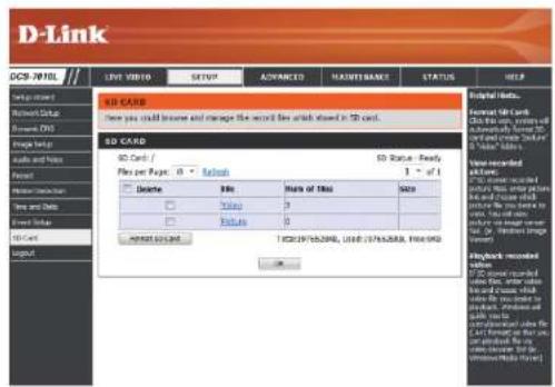 D-LINK DCS-7010L - SD Card - 1