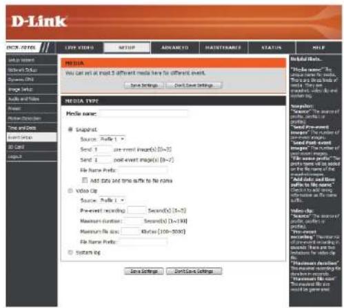 D-LINK DCS-7010L - Add Media - 1