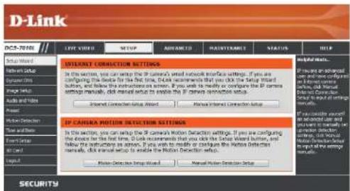 D-LINK DCS-7010L - Setup Setup Wizard - 1