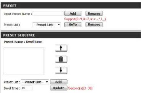 D-LINK DCS-7010L - Preset - 2
