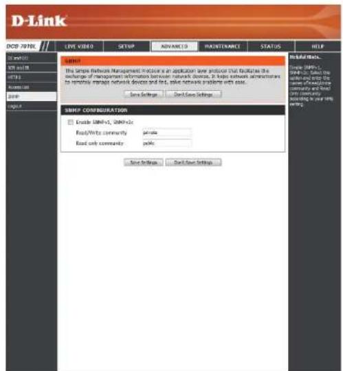 D-LINK DCS-7010L - SNMP - 1