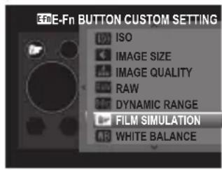 FUJIFILM FinePix XF1 - ■ Using the E-Fn BUTTON CUSTOM SETTING Menu - 2