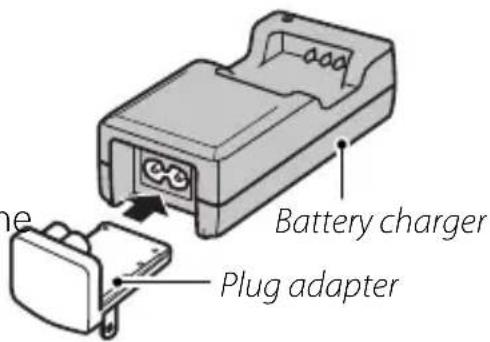 FUJIFILM FinePix XF1 - Attach the plug adapter. - 1