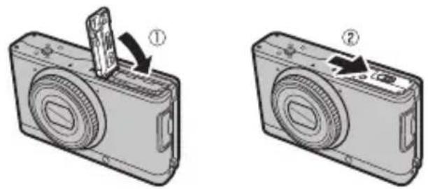 FUJIFILM FinePix XF1 - Close the battery-chamber cover. - 1